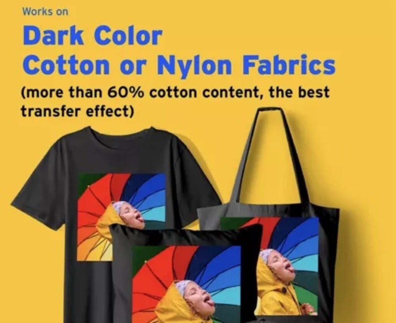 10 Sheets 8.5”x11” / Pack DARK TRANSFER-PAPER FOR INKJET PRINTING